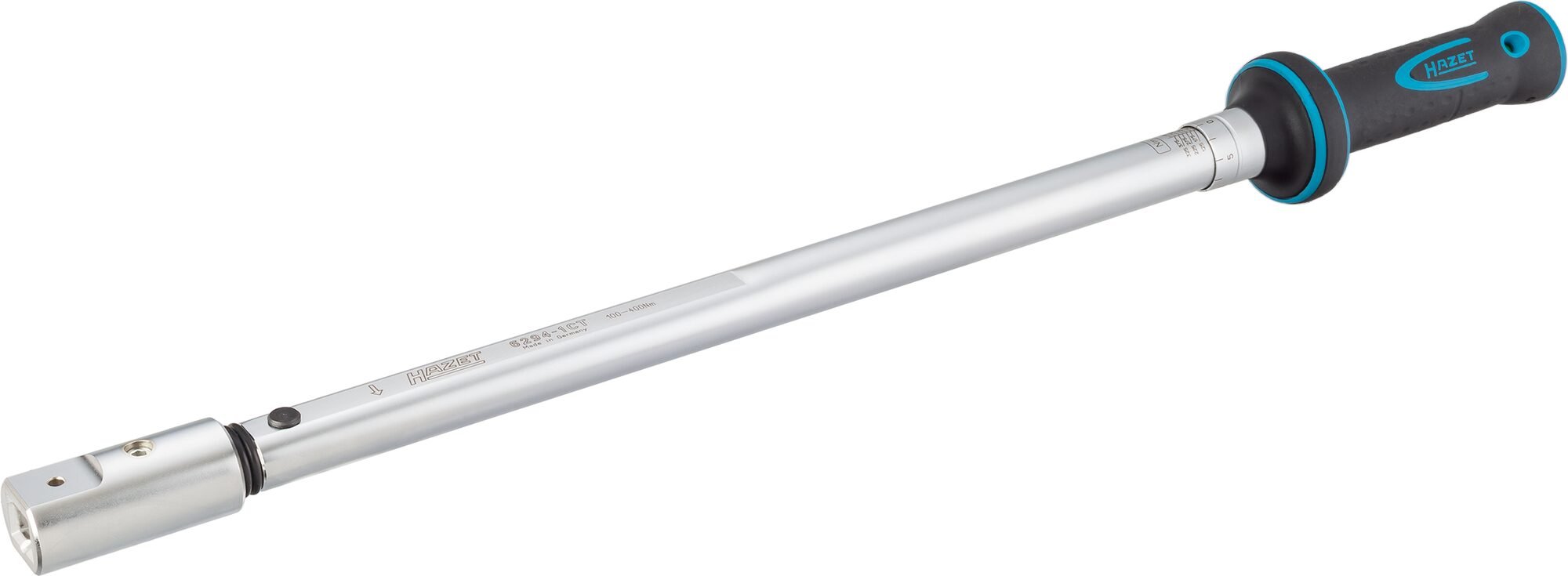 HAZET Momentsleutel 6294-1CT - Draaimomentbereik min-max: 100 - 400 Nm - Nauwkeurigheid: 2% - 14 x 18 mm insteekvierkant hol - Lengte: 718 mm