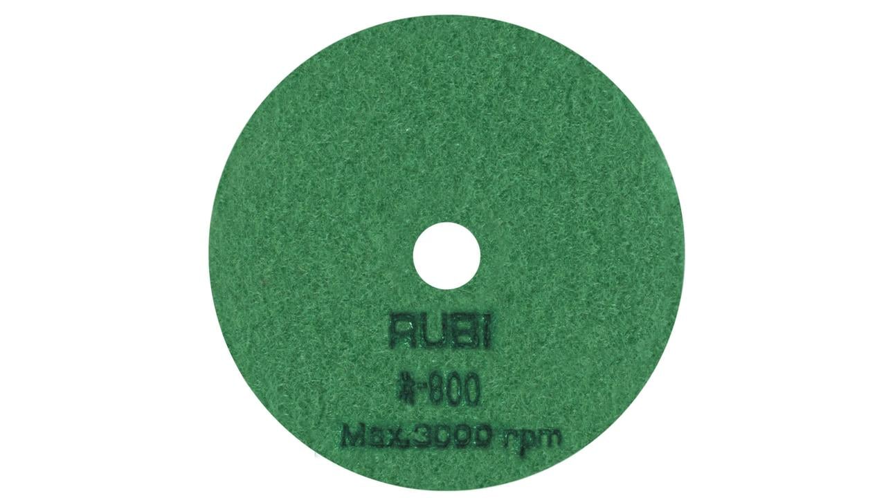 Rubi Diamantblad | 100 mm | Droog Polijsten | Korrelgrootte 800 62974