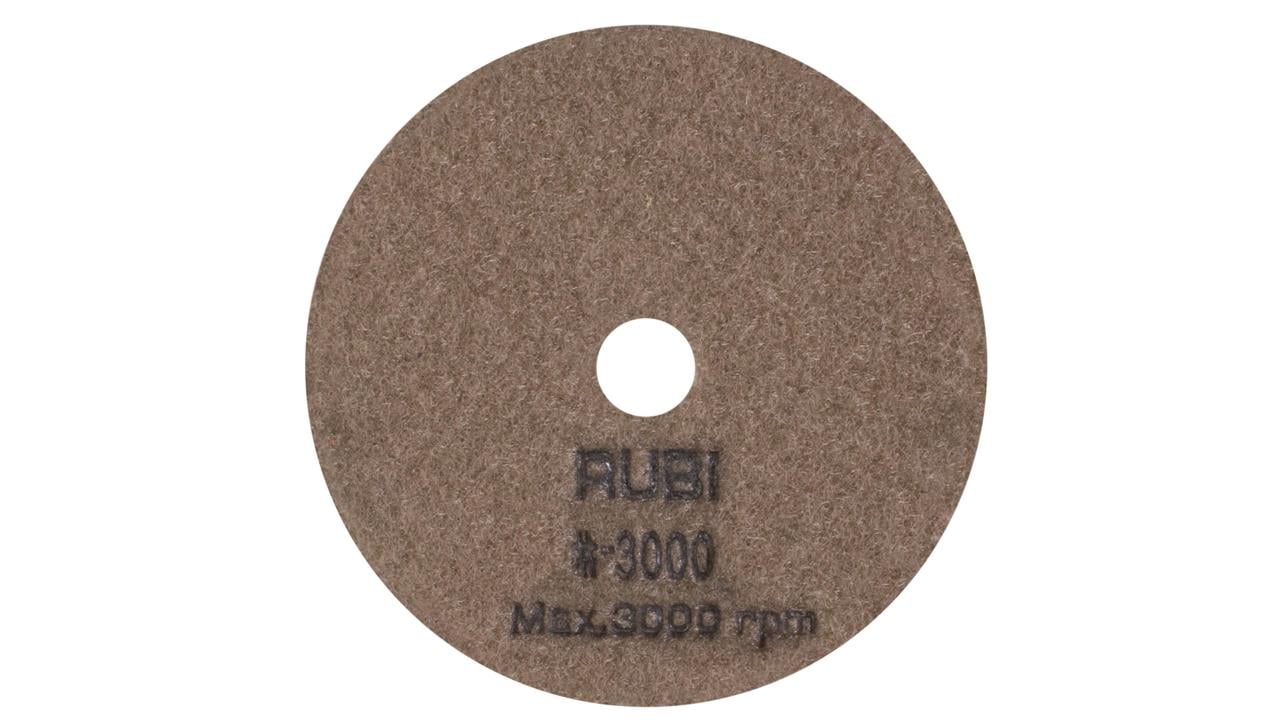 Rubi Diamantblad | 100 mm | Droog Polijsten | Korrelgrootte 3000 62976