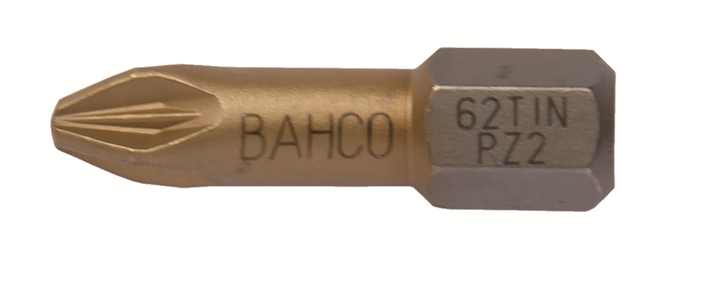 Bahco bit pz1 25mm 1/4" dr tin | 62TIN/PZ1