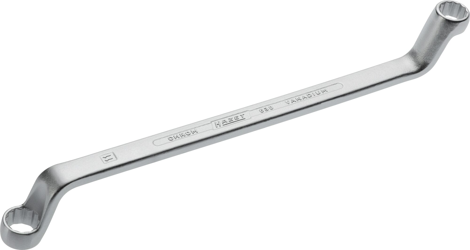 HAZET Dubbele ringsleutel 630-10X11 · Buitentwaalfkant tractieprofiel · SW 10 x 11 mm