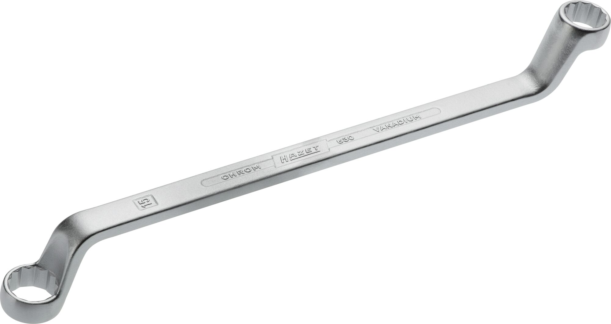 HAZET Dubbele ringsleutel 630-14X15 · Buitentwaalfkant tractieprofiel · SW 14 x 15 mm