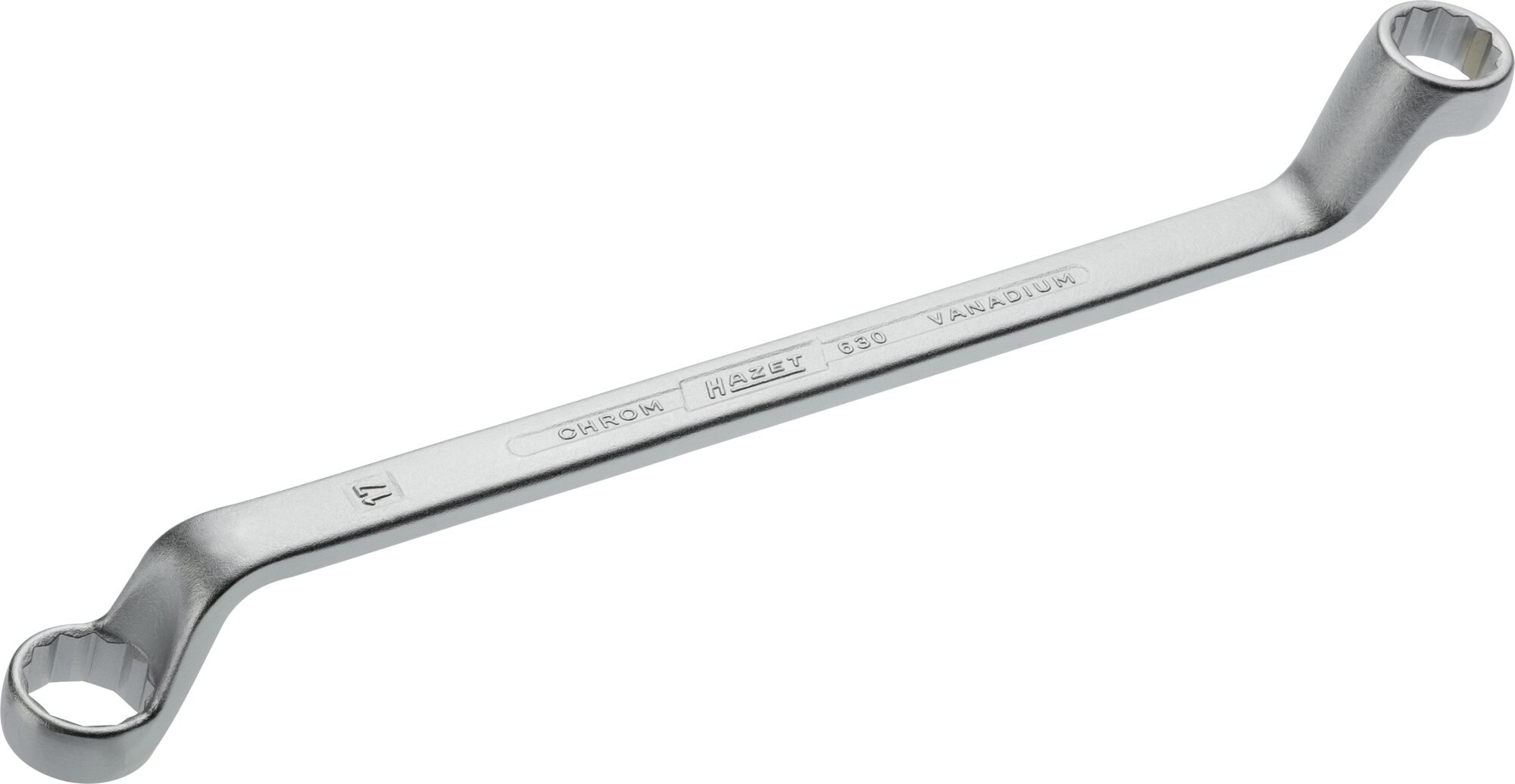 HAZET Dubbele ringsleutel 630-16X17 · Buitentwaalfkant tractieprofiel · SW 16 x 17 mm
