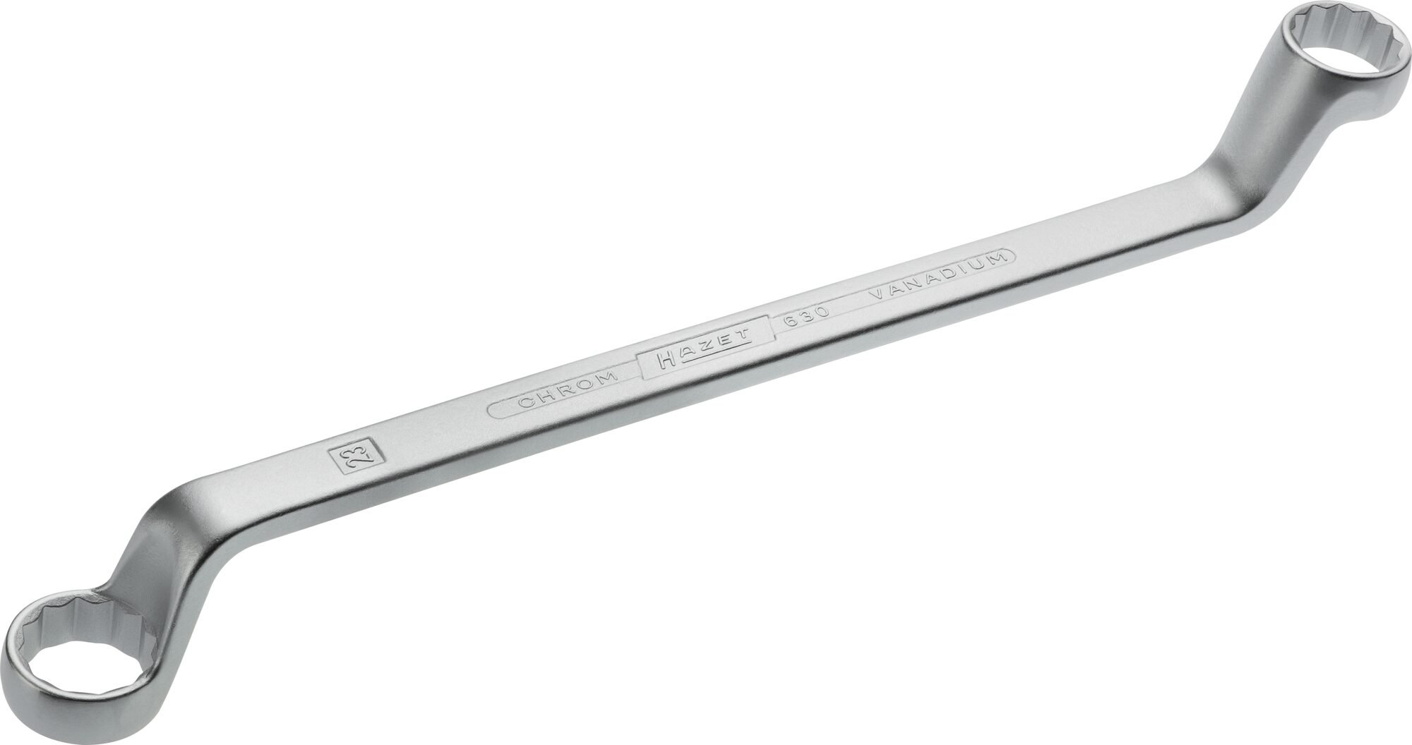 HAZET Dubbele ringsleutel 630-21X23 · Buitentwaalfkant tractieprofiel · SW 21 x 23 mm