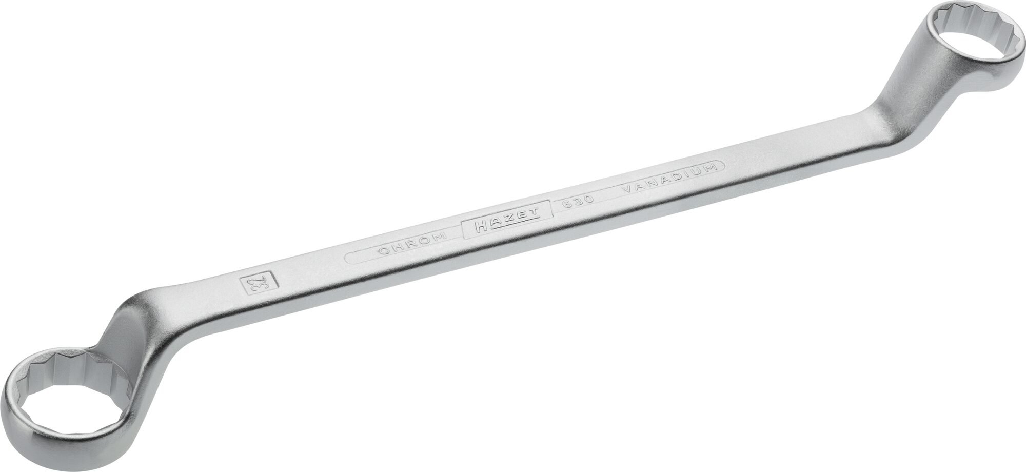 HAZET Dubbele ringsleutel 630-27X32 · Buitentwaalfkant tractieprofiel · SW 27 x 32 mm