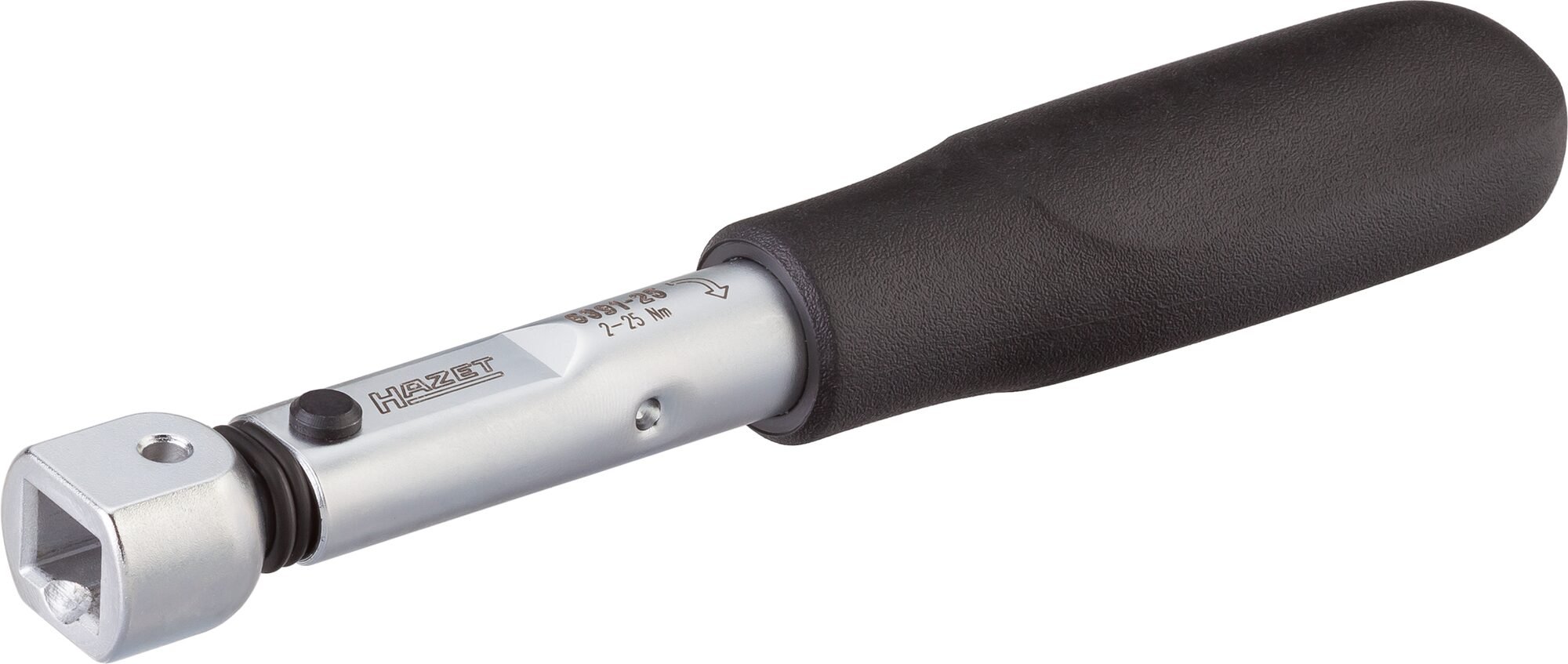 HAZET Momentsleutel 6391-25 - Draaimomentbereik min-max: 2 - 25 Nm - Nauwkeurigheid: 2% - 9 x 12 mm insteekvierkant hol - Lengte: 183 mm