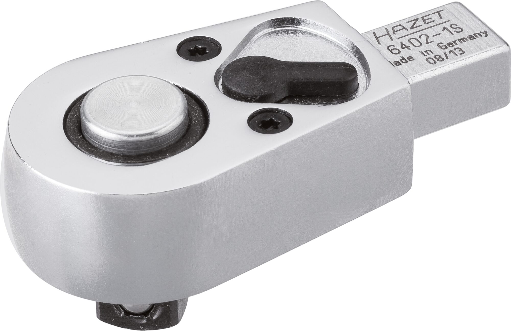 HAZET Insteek-omschakelratel 6402-1S · 9 x 12 mm insteekvierkant massief · 3/8 inch (10 mm) vierkant massief · Lengte: 61 mm