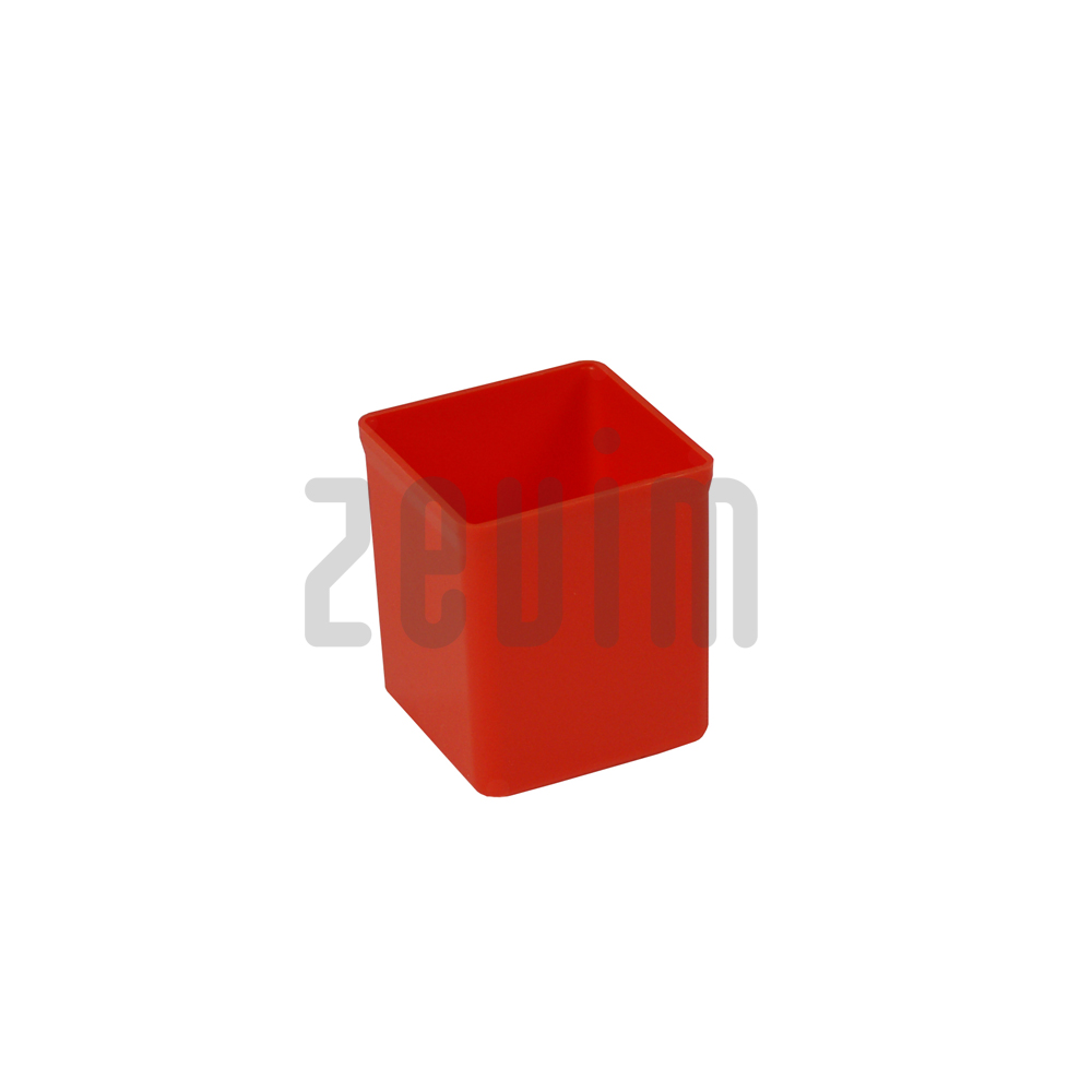 Zevim Inzetbakje | 54 x 54 x 63 mm | Hoog | Rood - 2155214501