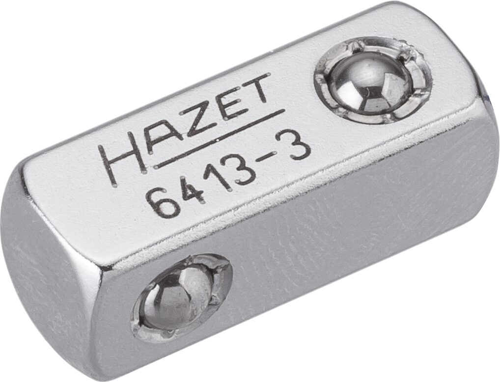 HAZET Doorsteekvierkant 6413-3 · 3/8 inch (10 mm) vierkant massief · 3/8 inch (10 mm) vierkant massief · Lengte: 25 mm