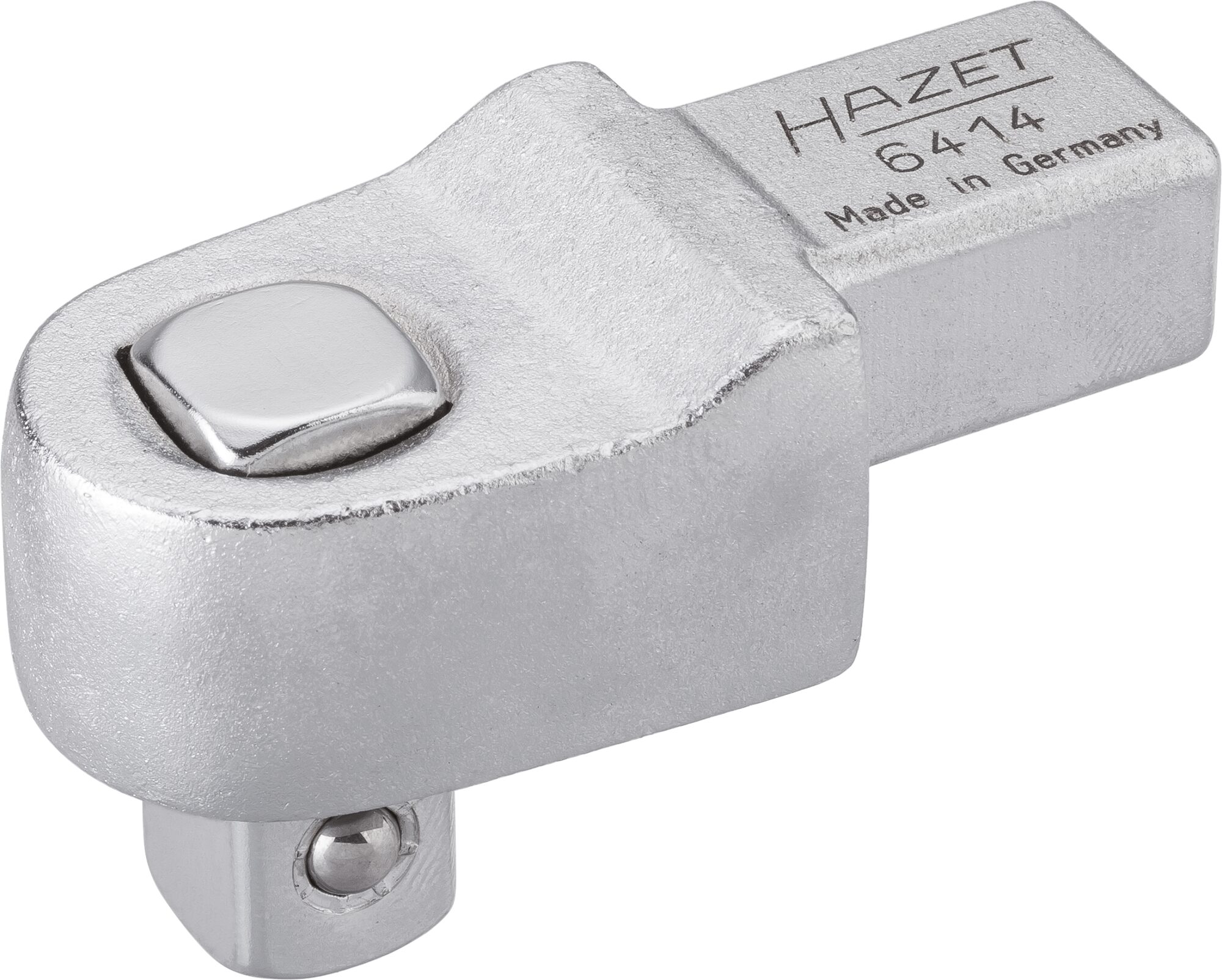 HAZET Insteekvierkantaandrijvingen 6414 · 14 x 18 mm insteekvierkant massief · 1/2 inch (12,5 mm) vierkant massief · Lengte: 63,5 mm