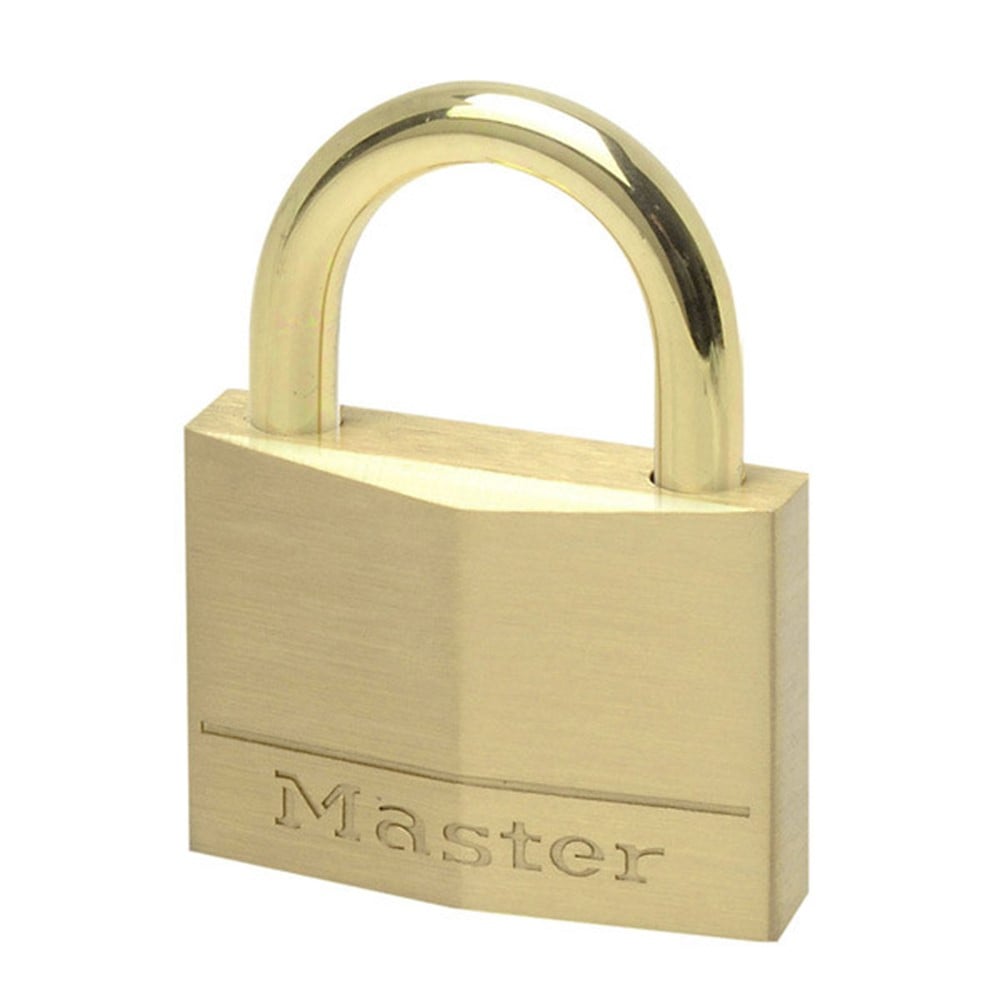 45mm - 24mm brass shackle, 6mm diam. - 4-pin cylinder
