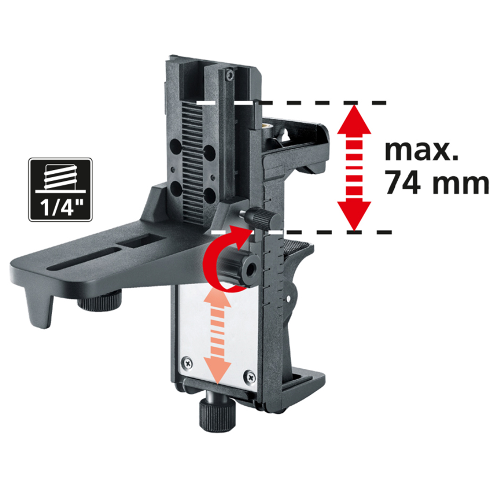 Laserliner 036.24 CrossGrip Pro | Magnetische klem- en wandhouder - 036.24 afbeelding