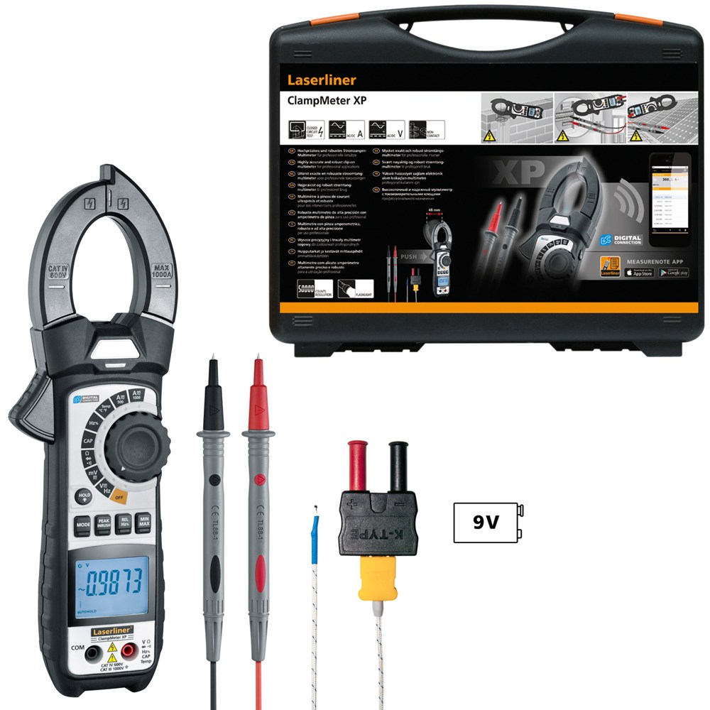 Laserliner ClampMeter XP Stroomtang met bluetooth - 083.043A