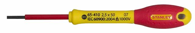 Stanley schroevendraaier FatMax platte kop 1000V 150 x 5,5mm