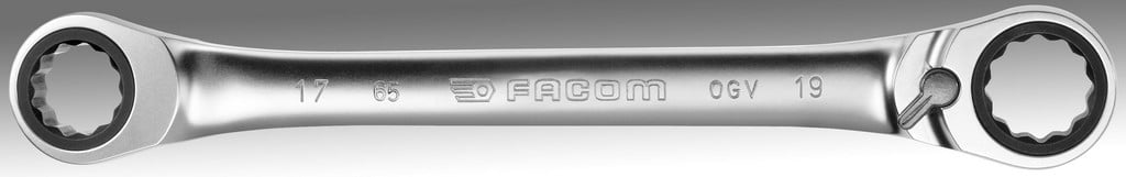Facom ringratelsleutel 15° 17x19 mm - 65.17X19