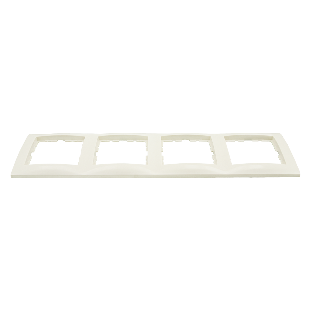 Berker B S1 Afdekraam | Inbouw | 4-voudig | Polarwit - 66.033.26 afbeelding