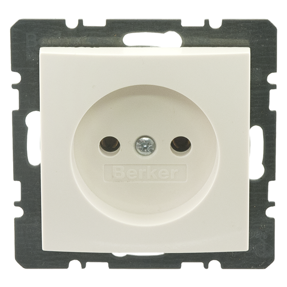 Berker B S1 Contactdoos | Inbouw | 1-voudig | Polarwit - 66.033.40 afbeelding