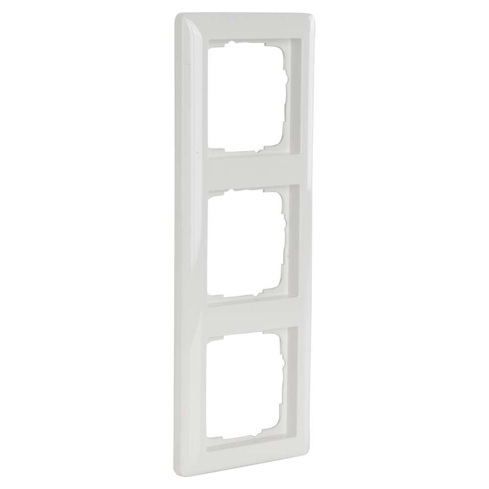 Gira System 55 Afdekraam | Inbouw | 3-voudig | Polarwit - 66.051.24 afbeelding