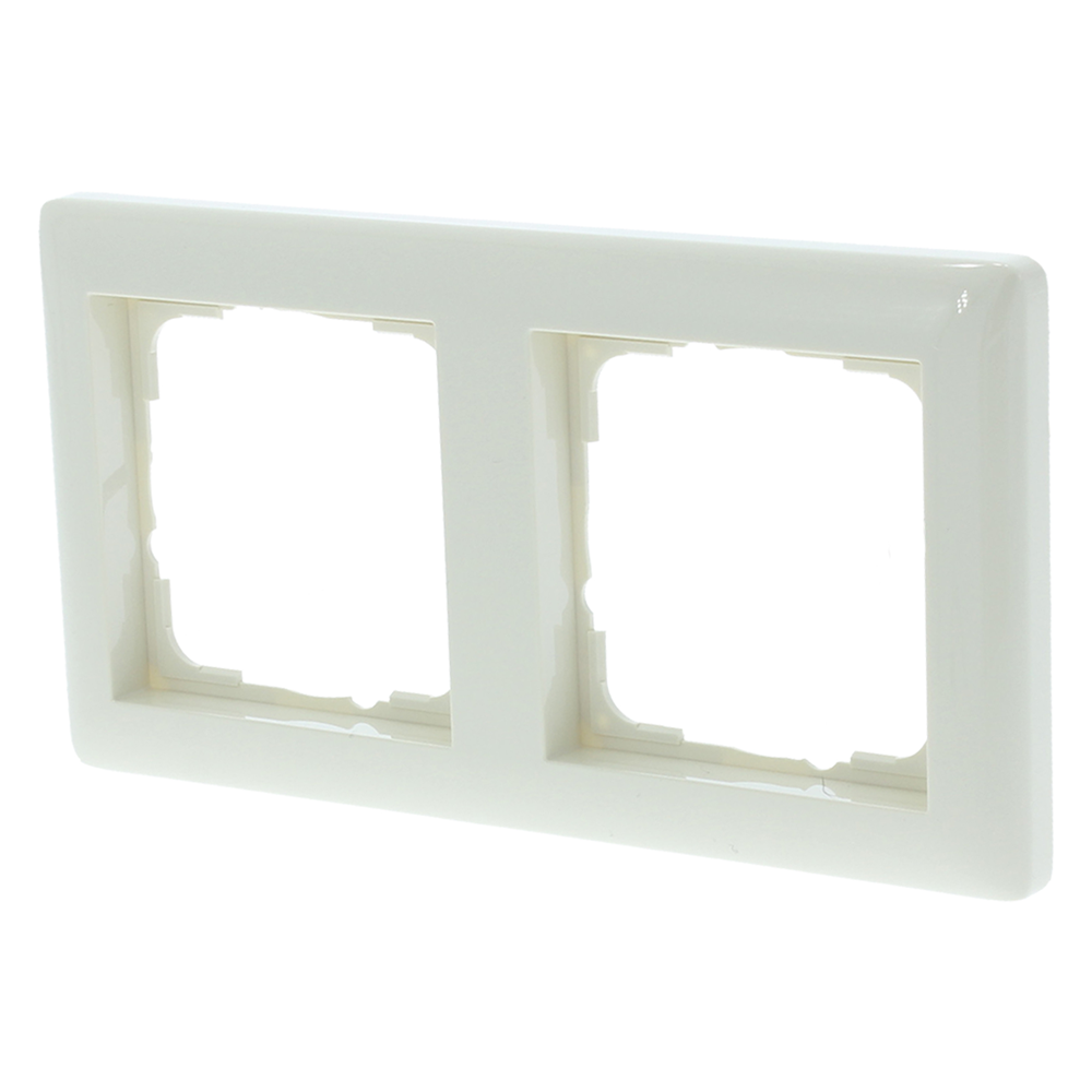 Gira Standard 55 Afdekraam | Inbouw | 2-voudig | Crème - 66.052.22 afbeelding