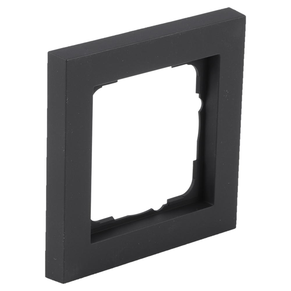 Gira E2 Afdekraam | Inbouw | 1-voudig Verticaal/Horizontaal | Zwart - 66.053.21 afbeelding