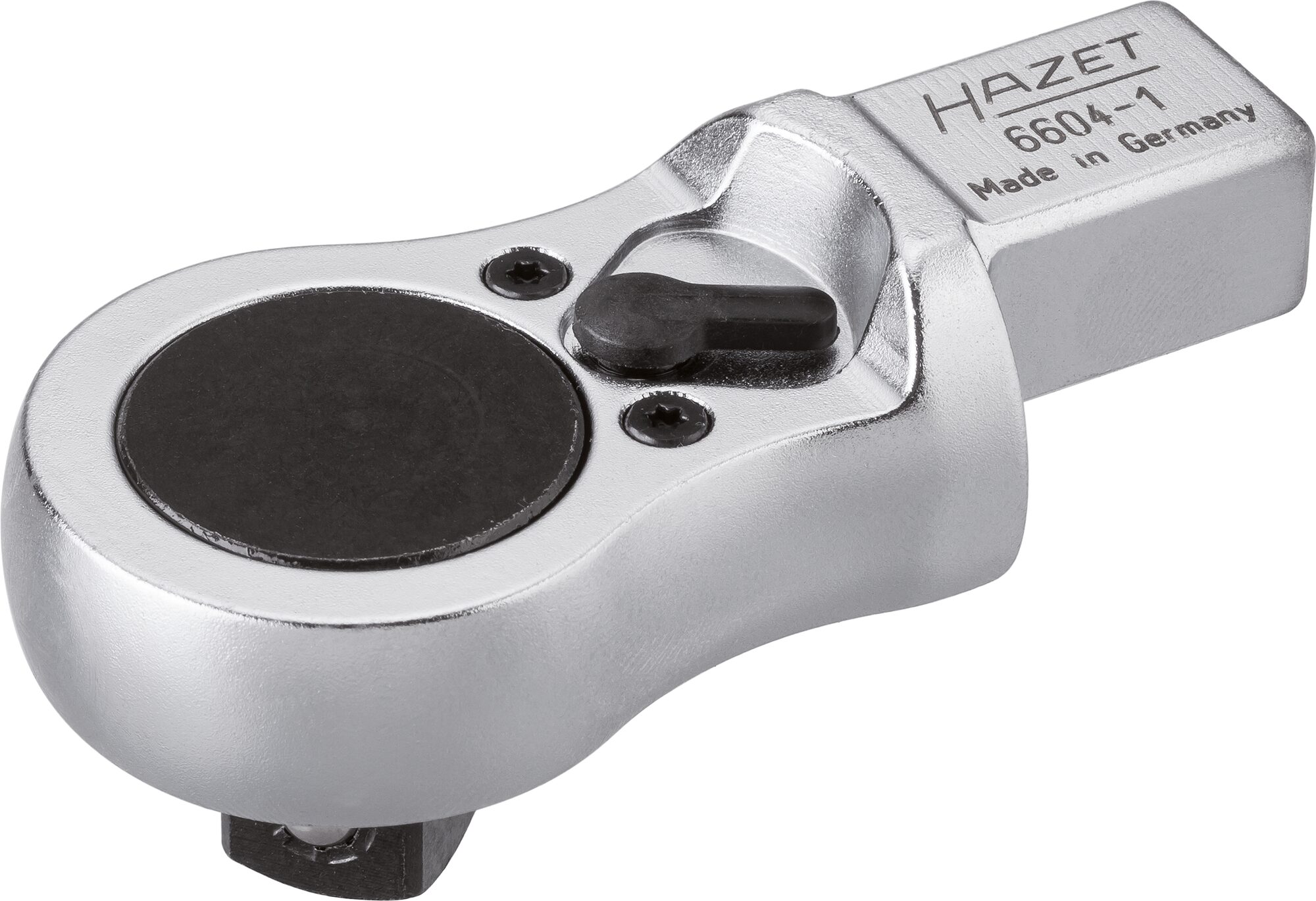 HAZET Insteek-omschakelratel 6604-1 · 14 x 18 mm insteekvierkant massief · 1/2 inch (12,5 mm) vierkant massief · Lengte: 81 mm