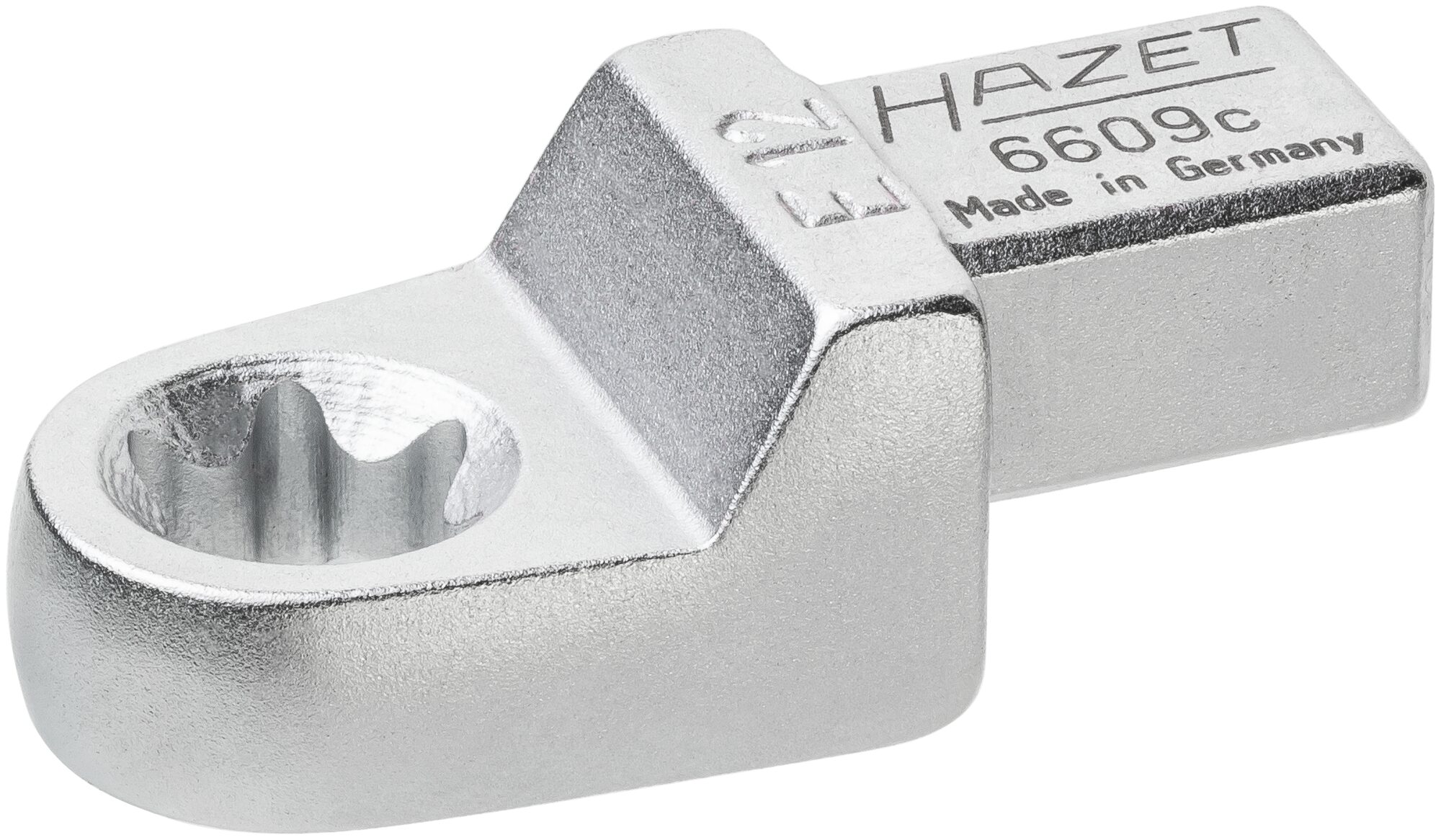 HAZET Insteekringsleutel 6609C-E12 · 9 x 12 mm insteekvierkant massief · Buiten-TORX®-profiel · SW E12