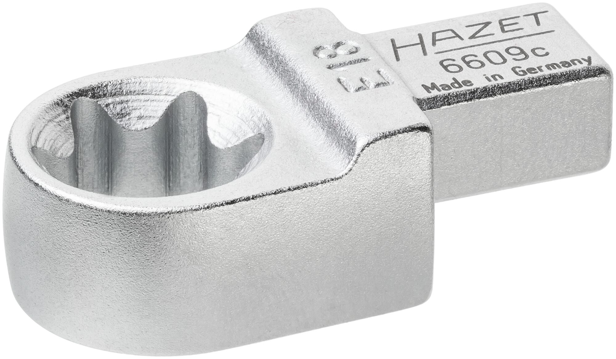 HAZET Insteekringsleutel 6609C-E18 · 9 x 12 mm insteekvierkant massief · Buiten-TORX®-profiel · SW E18