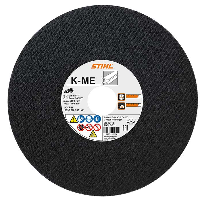 Stihl Accessoires kunsthars-doorslijpschijf | 400 mm | staal | voor K-ME - 08350107006