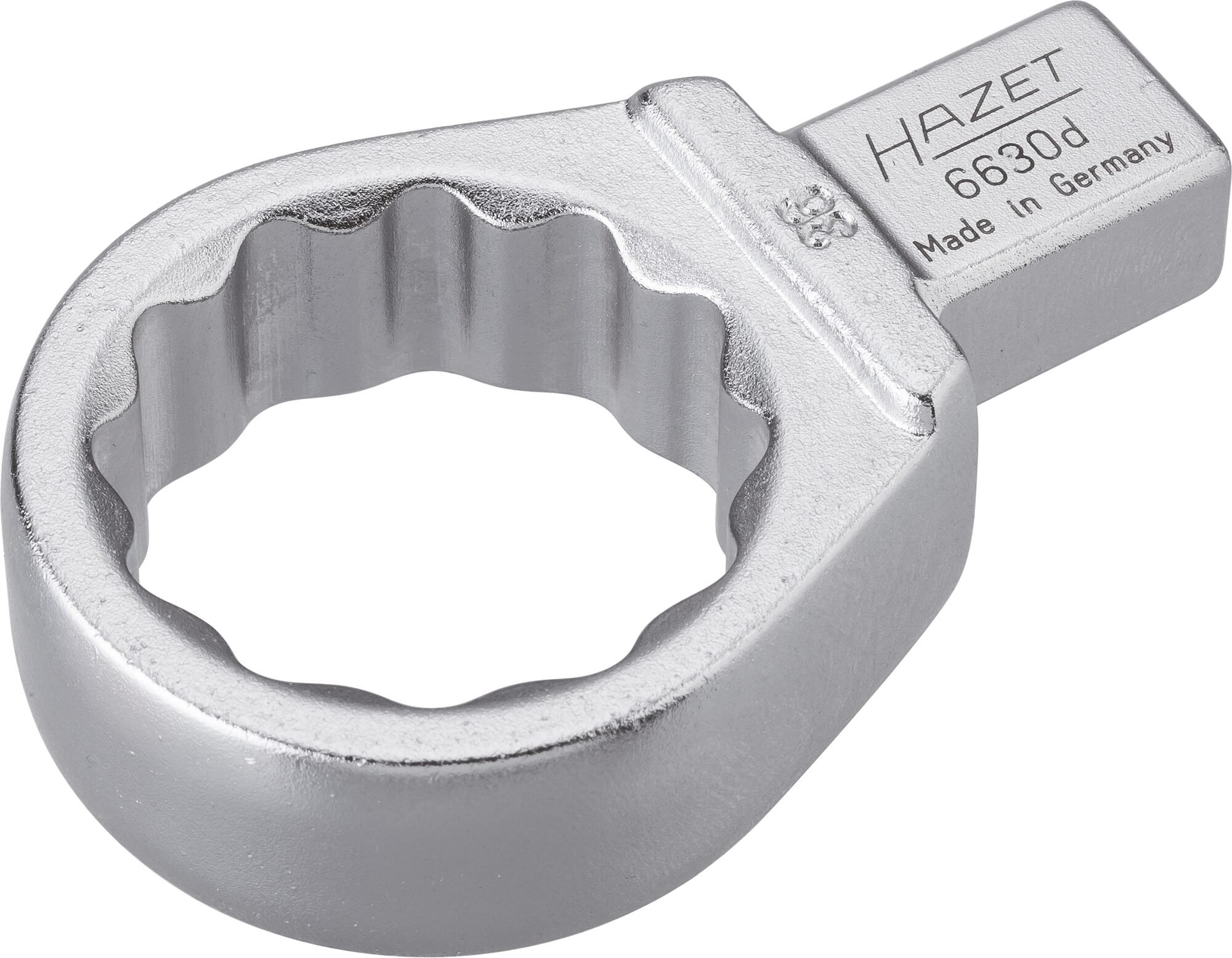 HAZET Insteekringsleutel 6630D-36 · 14 x 18 mm insteekvierkant massief · Buitentwaalfkant tractieprofiel · SW 36 mm