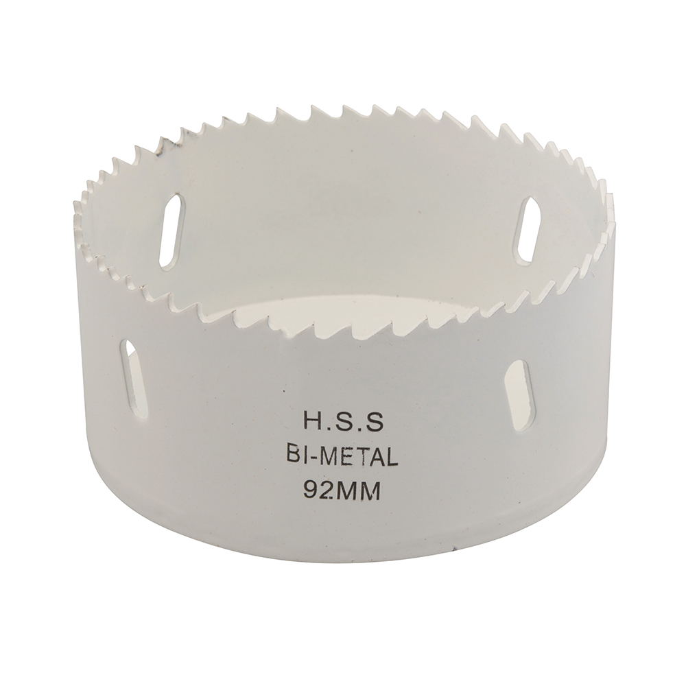 Silverline Bimetalen Gatenzaag - Ø 92 mm. - Aluminium, brons, koper, PVC, acryl en hout