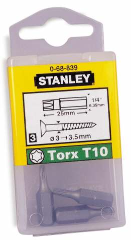 Stanley handgereedschap 1/4" Bits Torx T25 | 25 stuks - 1-68-843