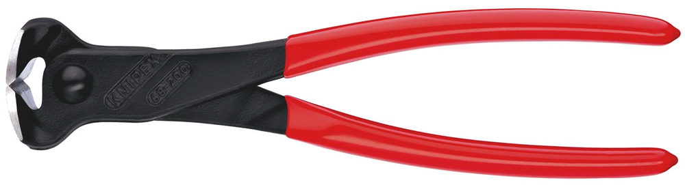 Knipex Voorsnijtang | 200 mm Lengte | Kunststof Bekleed | Zwart Geatramenteerd - 68 01 200 SB