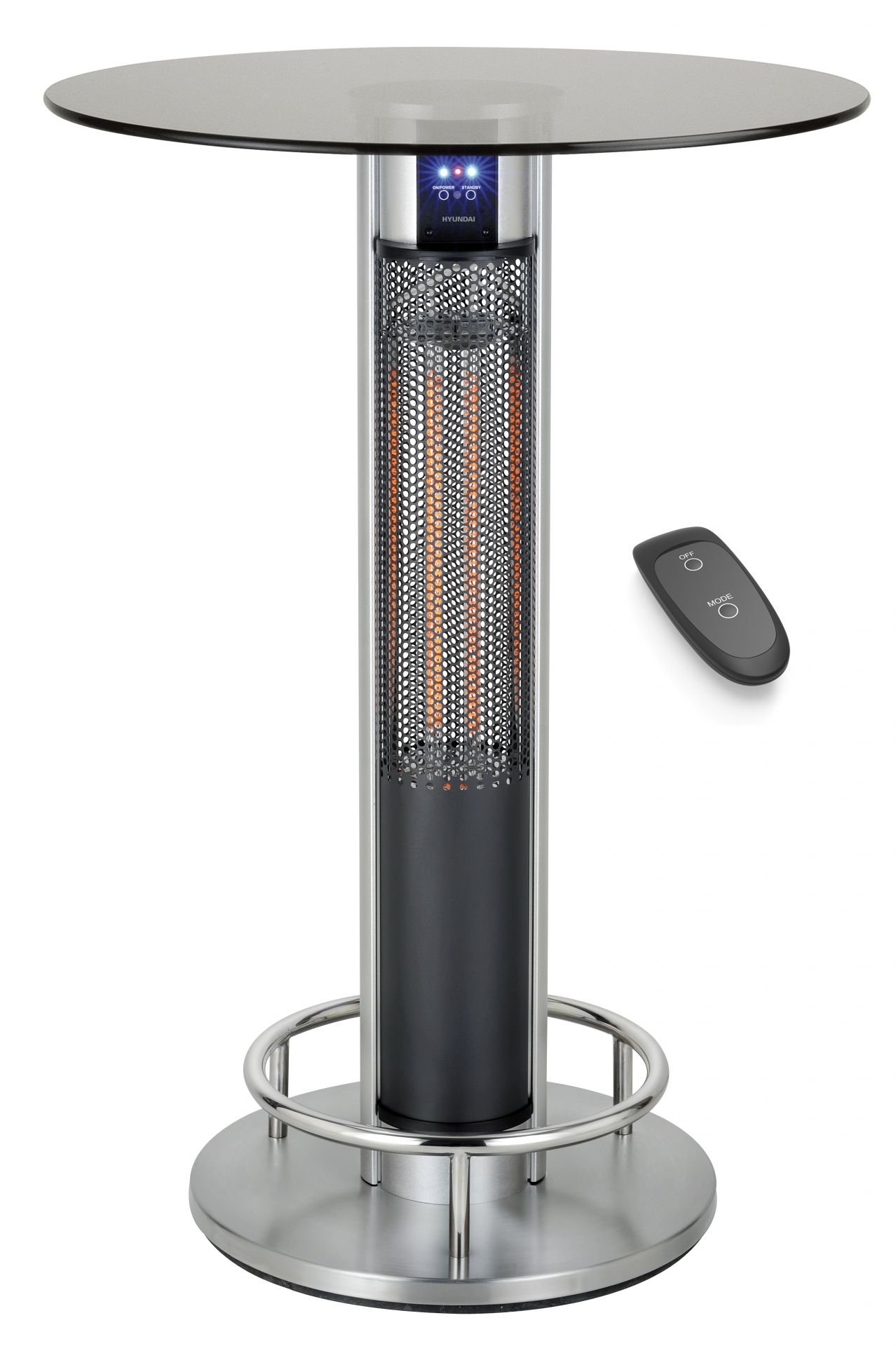 Hyundai Statafel met elektrische verwarming | 1600W | 70 x 110 cm - 68821 - 68821