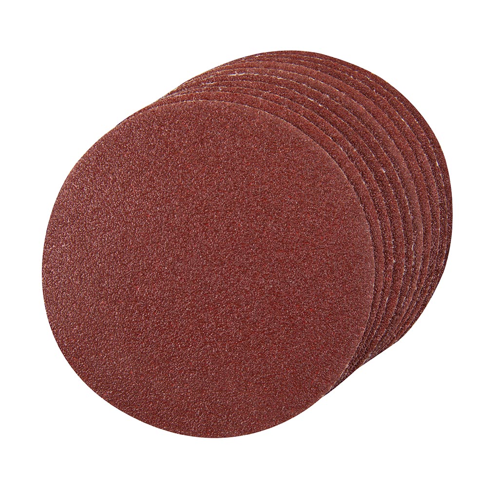 Silverline 125 mm klittenband schuurvellen, 10 pak 4 x 60, 2 x 80, 120, 240 korrelmaten