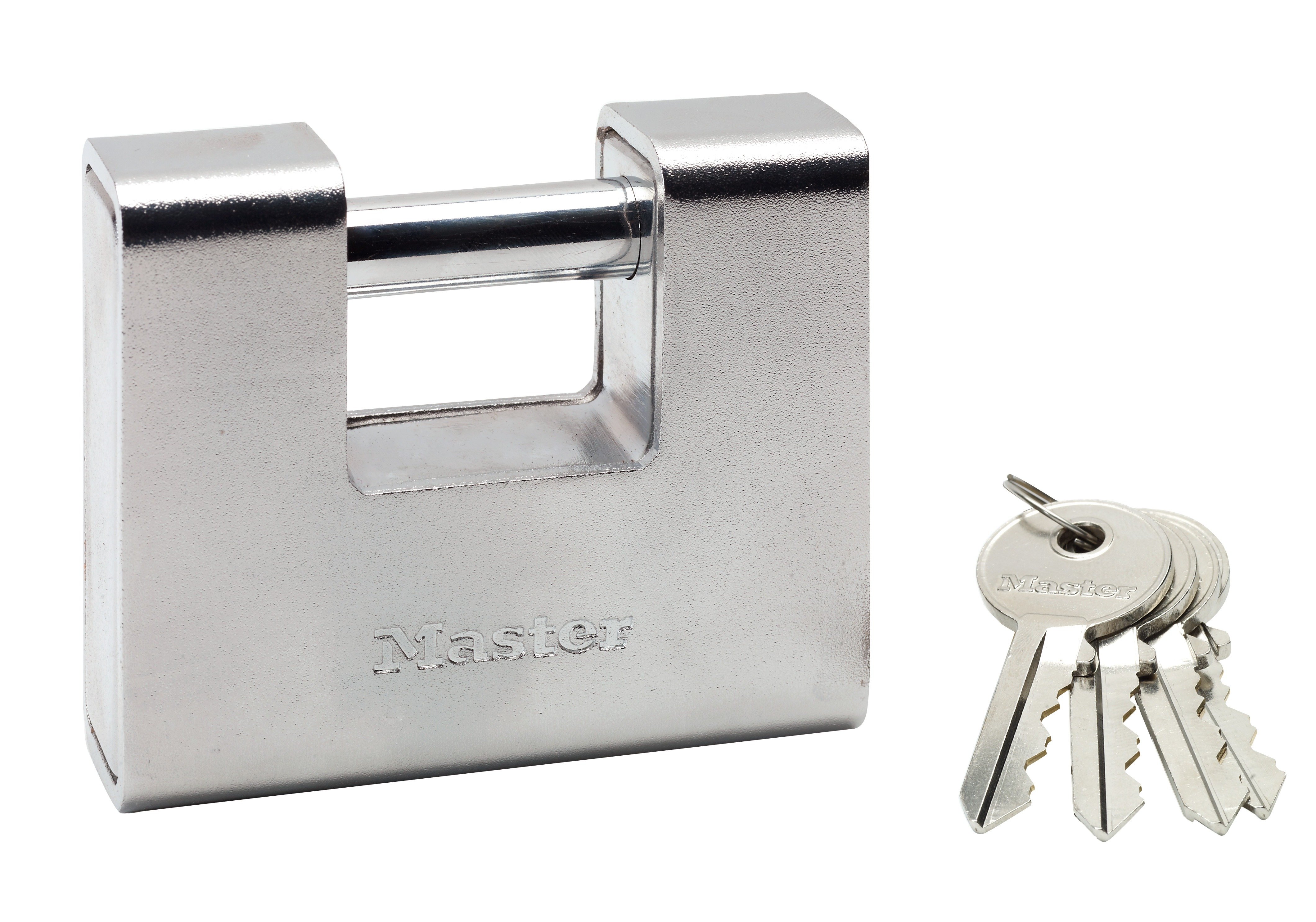 Masterlock 90mm wide x 30mm zinc alloy body with hardened steel armour - hardened 690EURD