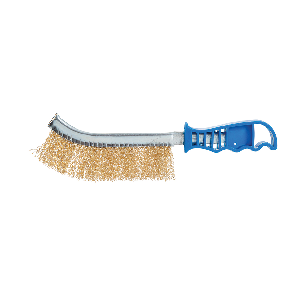Silverline Staalborstel - Messing - 250 mm - Blauw