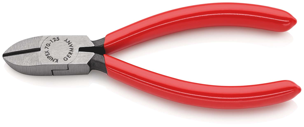 Knipex Zijsnijtang | 125 mm Lengte | Kunststof Bekleed | Zwart Geatramenteerd - 70 01 125 EAN