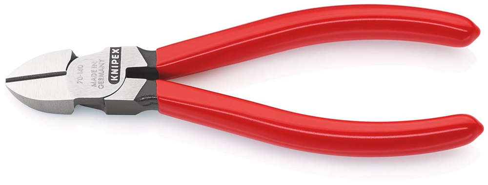 Knipex Zijsnijtang | 140 mm Lengte | Kunststof Bekleed | Zwart Geatramenteerd - 70 01 140 EAN