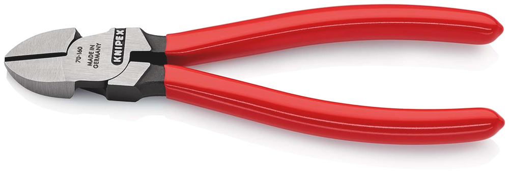 Knipex Zijsnijtang | 160 mm Lengte | Kunststof Bekleed | Zwart Geatramenteerd - 70 01 160 SB