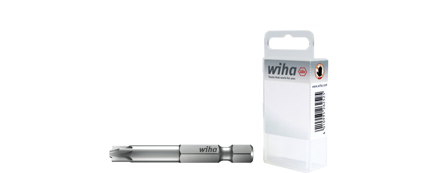 Wiha 7049XZ941 Bit Professional 70 mm PlusMin/Pozidriv 1/4" E6,3 in box 2-delig - 36086