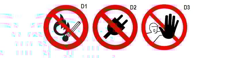 Beta 7109D 1-Waarschuwing Tekens - 071090052