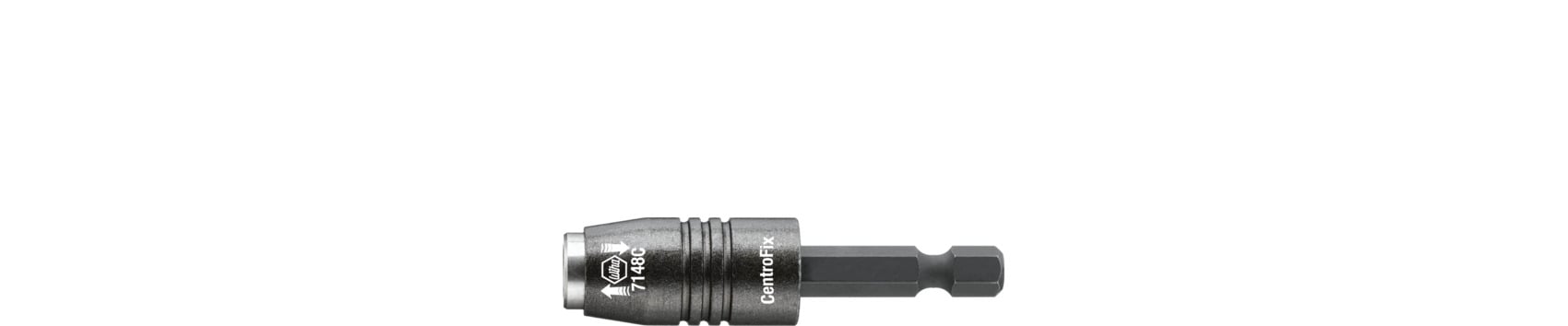 Wiha 7148C Bithouder CentroFix mechanisch vergrendelbaar 1/4" in box 60 mm - 32477