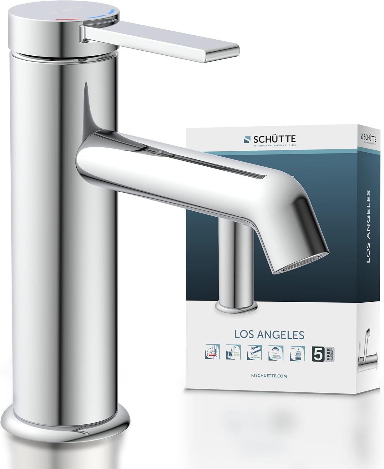 Schutte LOS ANGELES Wastafelkraan | Chroom - 33100