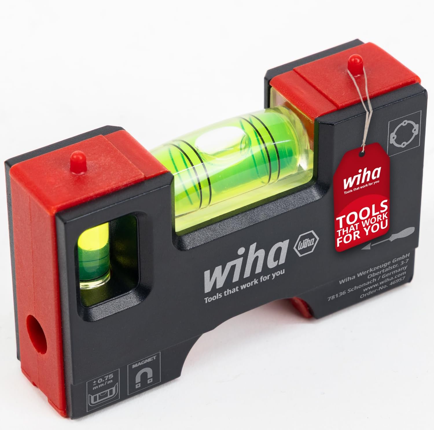 Wiha Mini-waterpas Pocket 8 cm met magneet - 46957