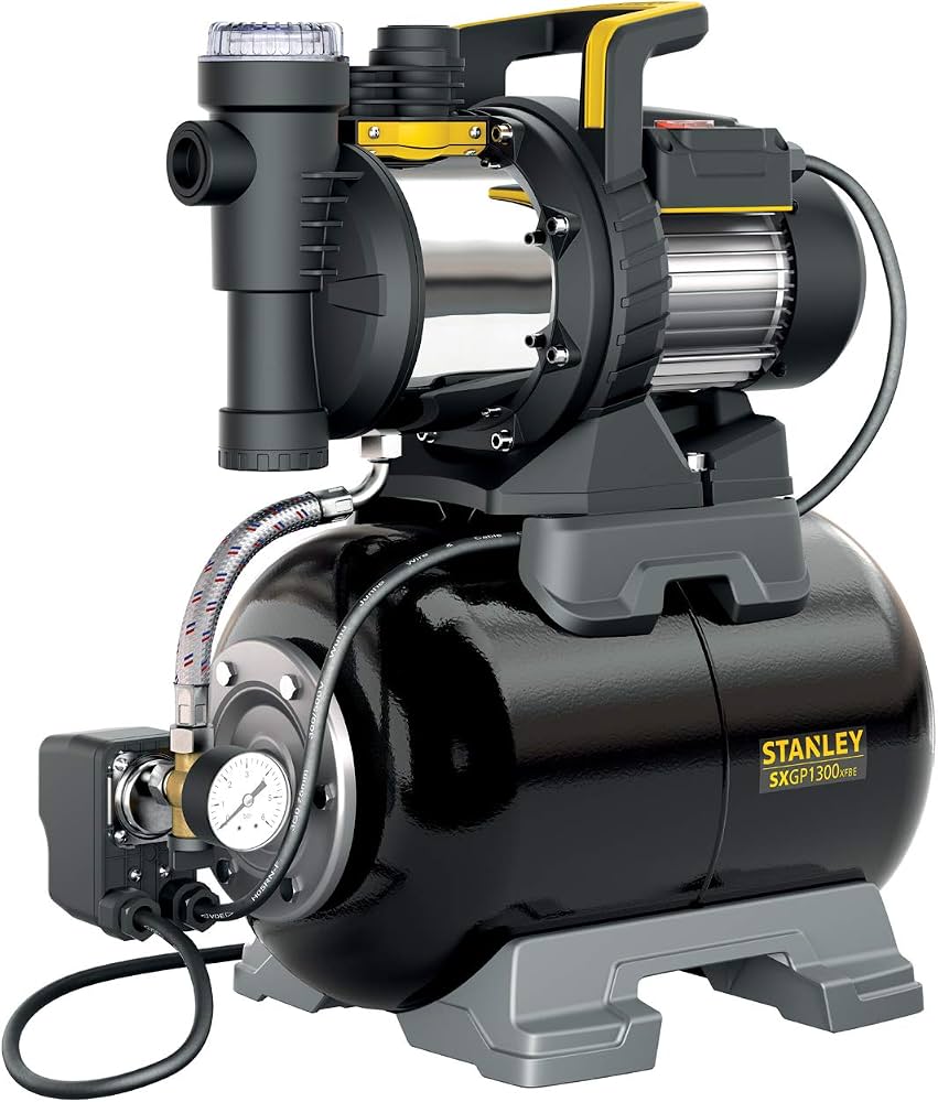 Stanley Waterpompen Zelfaanzuigende Pomp | 1300W | Met Drukverhogingsunit - SXGP1300XFBE