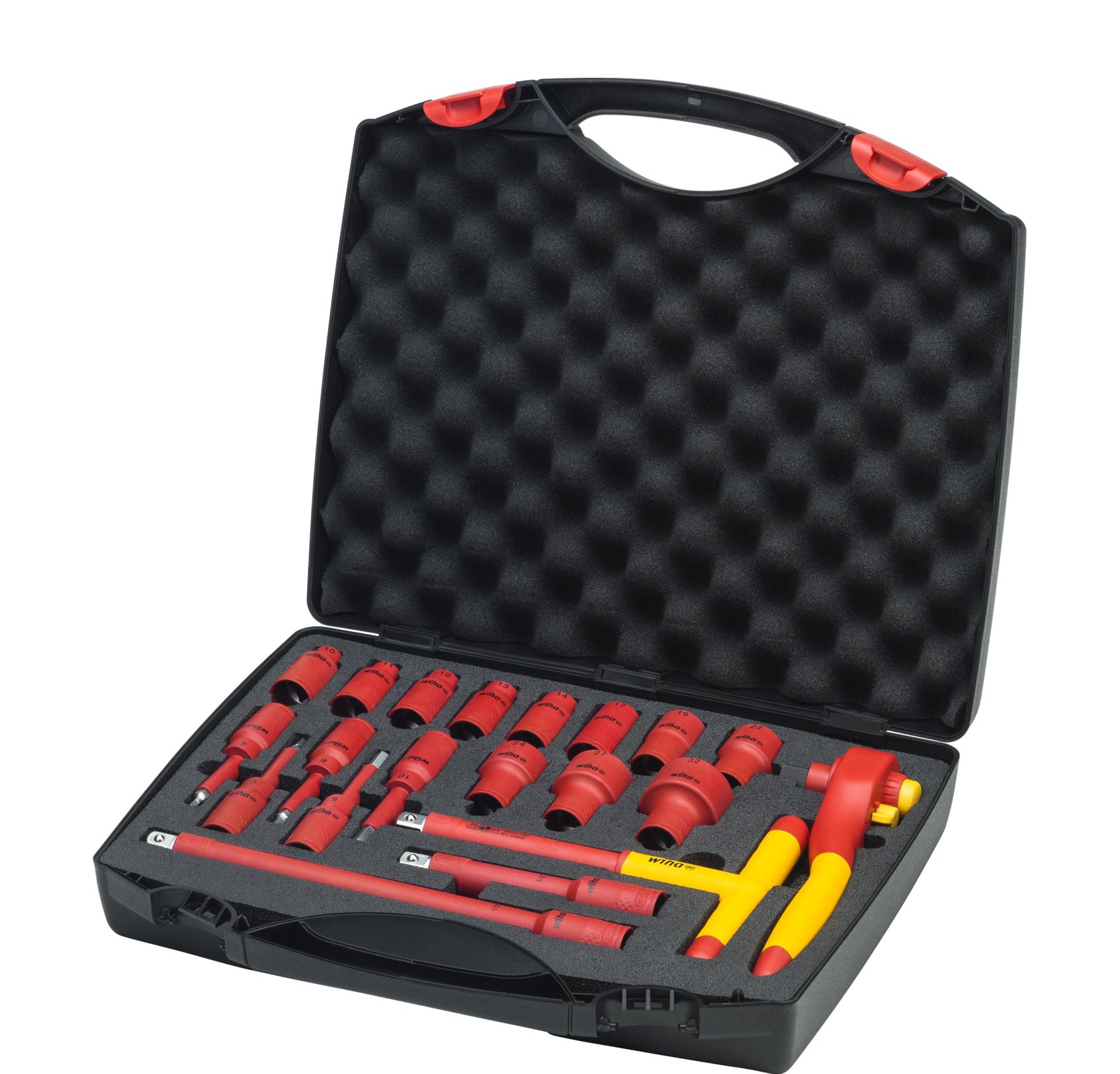 Wiha 43024 | Ratelsleutelset | Geisoleerd | 1/2" | 21-delig - 43024