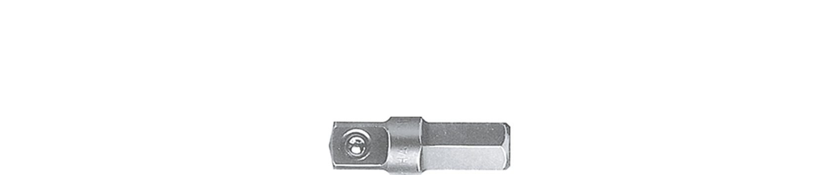 Wiha 721014 Gereedschapschacht met kogel Binnenvierkant, binnenzeskant 1/4" C6,3 - 01933