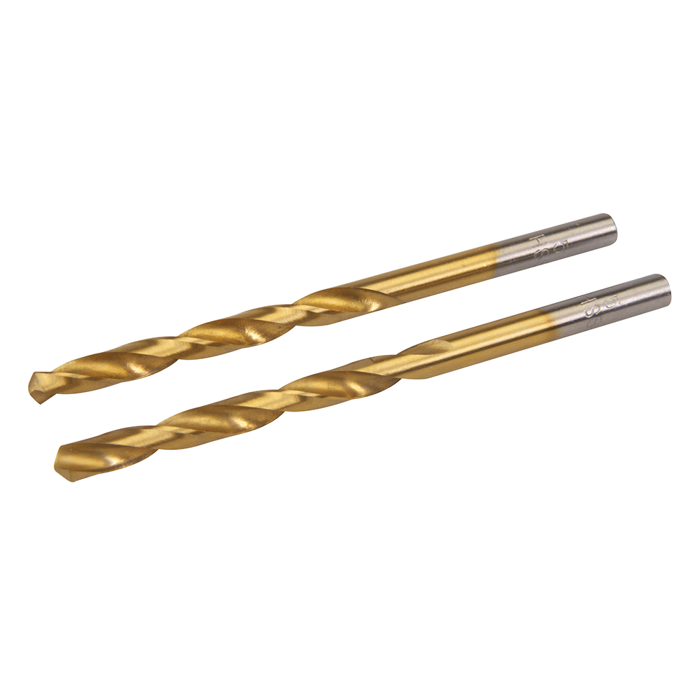 Silverline HSS boor met titanium coating, 2 pk. | 5 mm - 733229