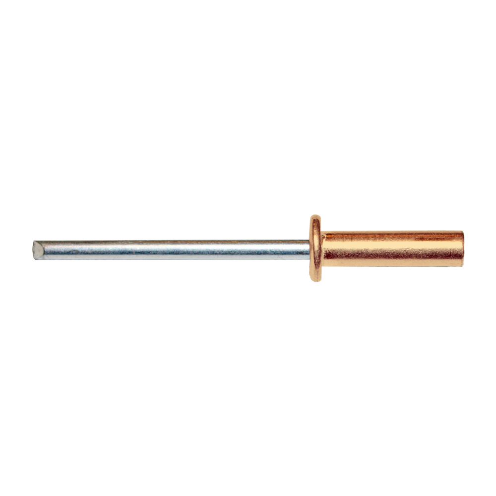 pgb-Europe PGB-FASTENERS | Blindklinknagel DIN 7337A Ø 4,80x20 Cu/St | 250 st 07337AR07004800203