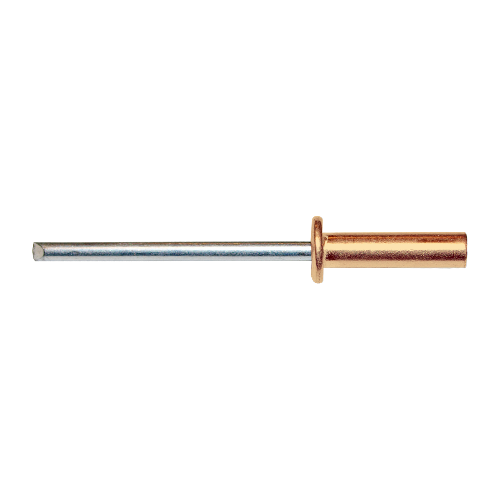 pgb-Europe PGB-FASTENERS | Blindklinknagel DIN 7337A Ø 4,80x18 Cu/St | 500 st 07337AR07004800183